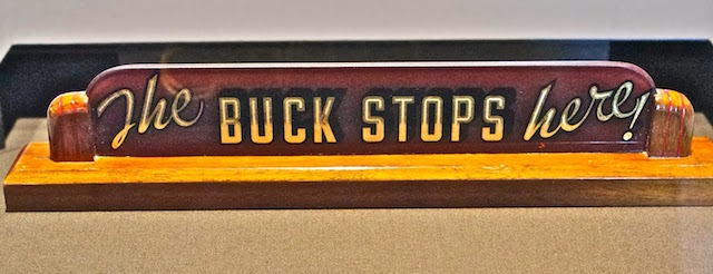 Front Page, July 20, 2016, The Buck Stops Where?