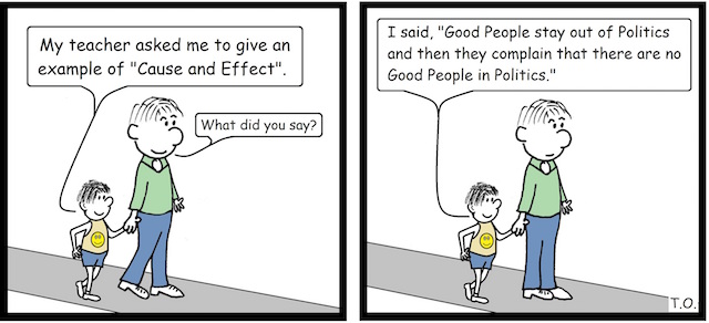 Cause and Effect Cartoon