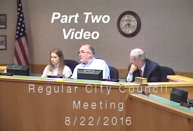 Part Two Video Lake Geneva City Council August 22