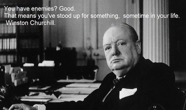 Winston Churchill and Enemies