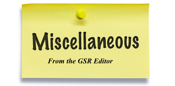 Comments FROM the Editor