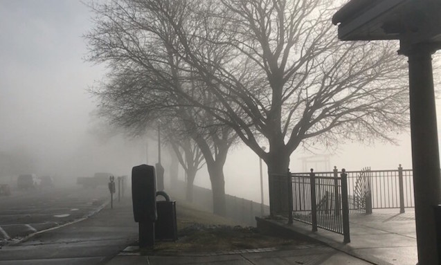 Fog in Lake Geneva