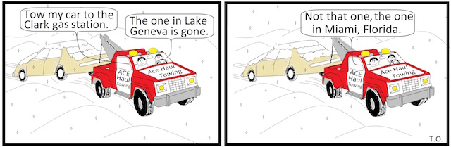 Cartoon by Terry O'Neill Lake Geneva