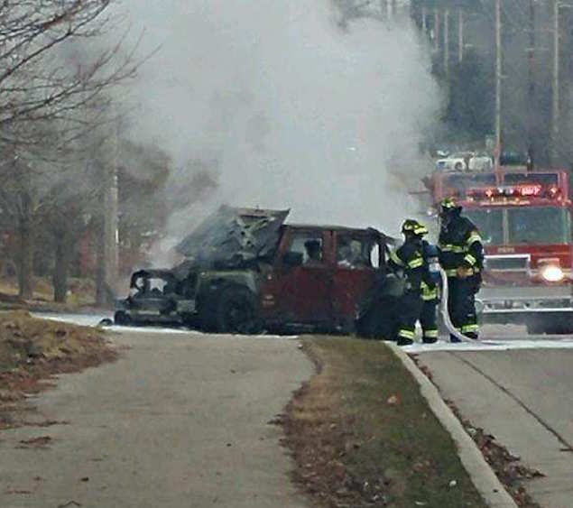 Overheated CarBurns in Lake Geneva