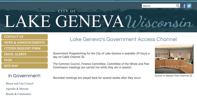 City of Lake Geneva Website