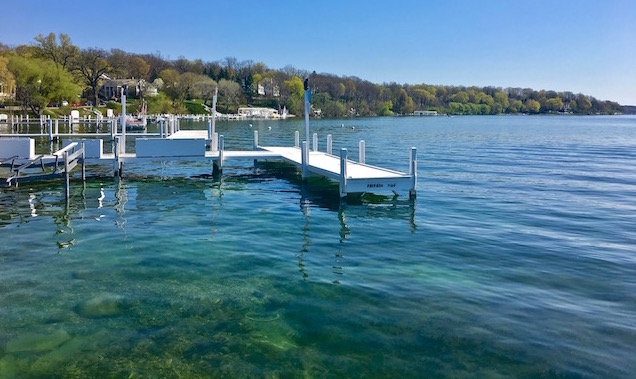 Spring at lake Geneva