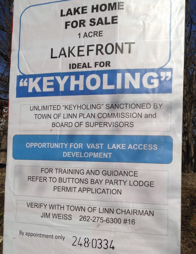 Keyholing Property