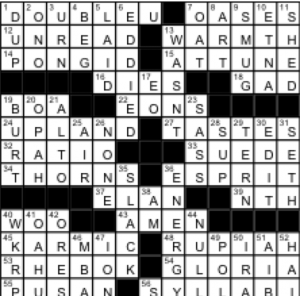 Crosword Answers for puzzle 09-19