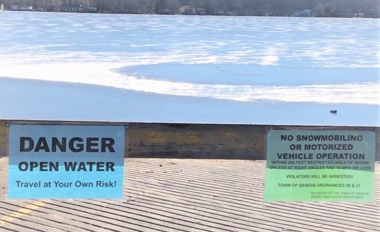 Ice Danger Lake Geneva