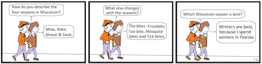 Cartoon Terry O'Neill Lake Geneva