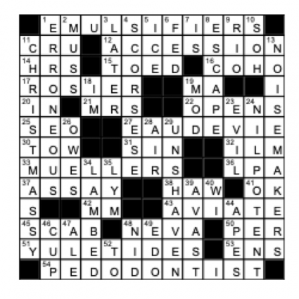 Crossword Answers