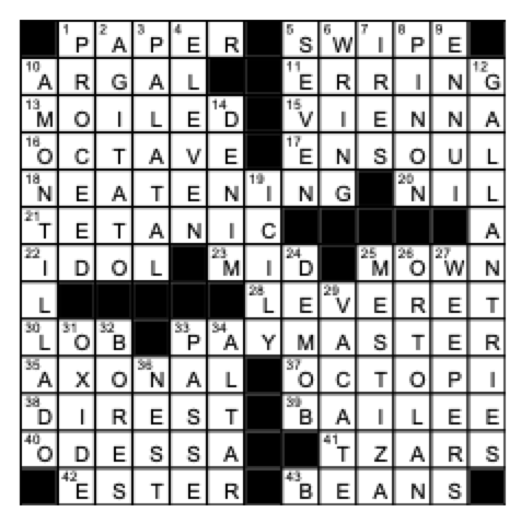 Crossword Answer 07-10