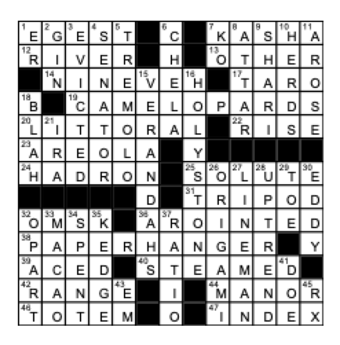 Crossword Answers