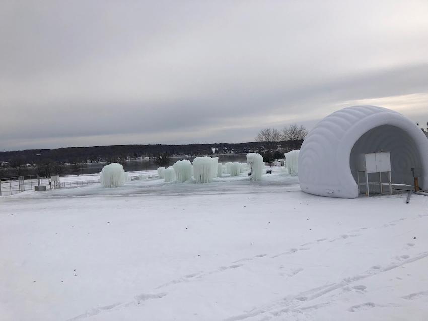 Ice castles Lake Geneva