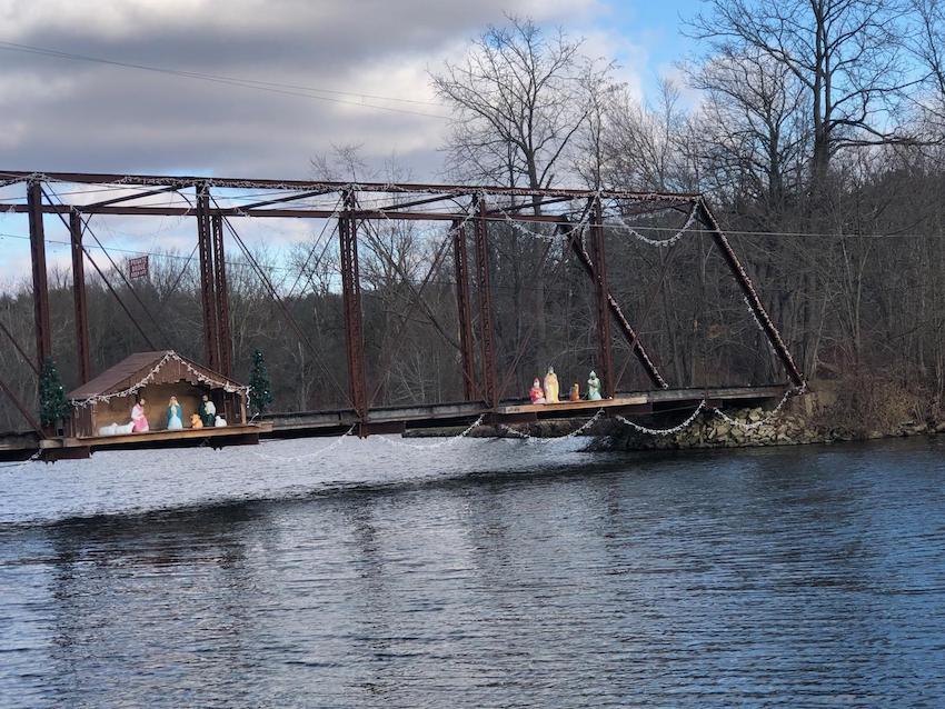 Decorated Bridge Lake Geneva