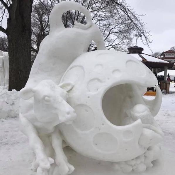 Champion Snow Sculpture Lake Geneva Winterfest