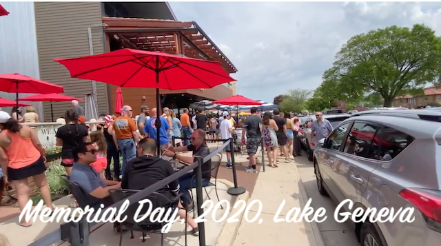 Sunday, May 24, 2020, Lake Geneva Social Distancing?