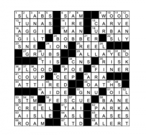 Answer to Crossword -11-18-2020