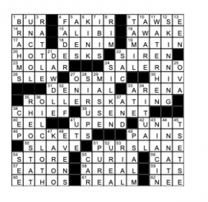 Weekly Crossword Answer