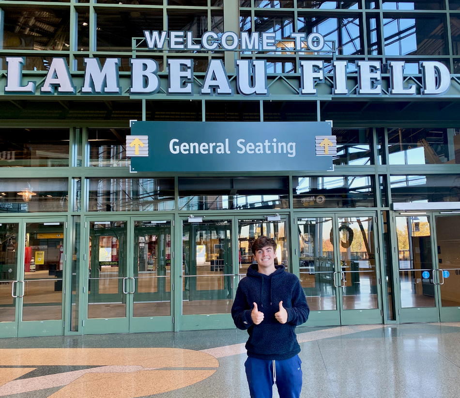 Peter Strauss at Lambeau Filed