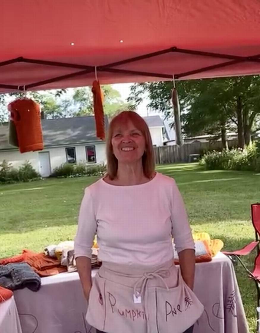 Wendy at the Lake Geneva Farmer's Market
