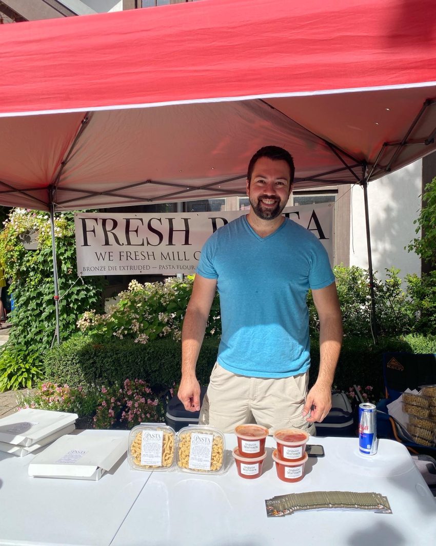 John at Lake Geneva Farmer's Market