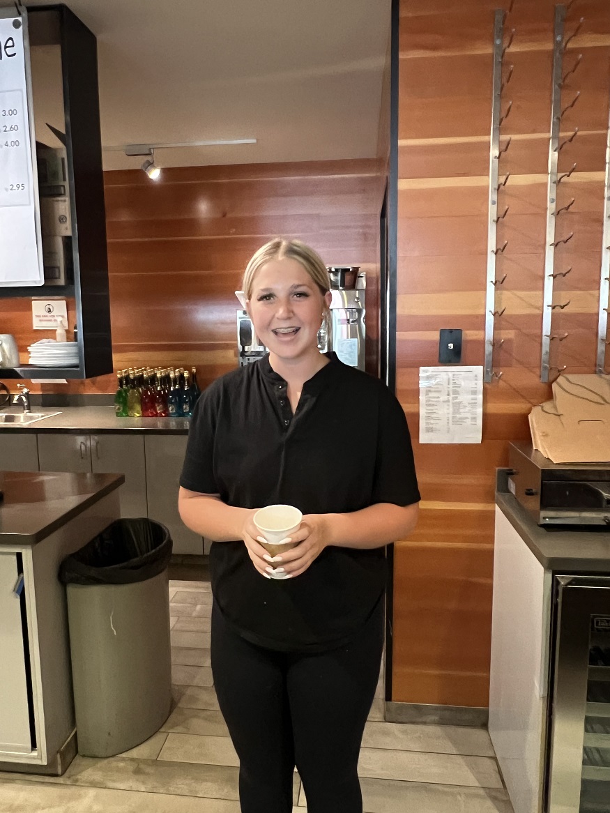 Kali, barista at Bean and Vine, Ridge Hotel Lake Geneva