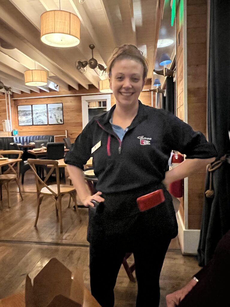 Waitress Starla at Pier 290 Williams Bay
