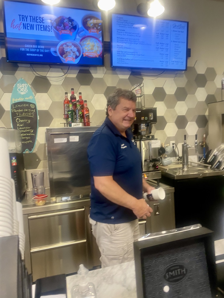 Butch at Inspired Coffee Shop Lake Geneva