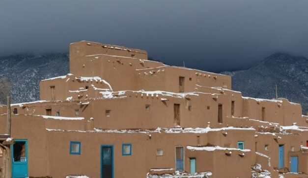 Christmas Pueblo, by James Strauss