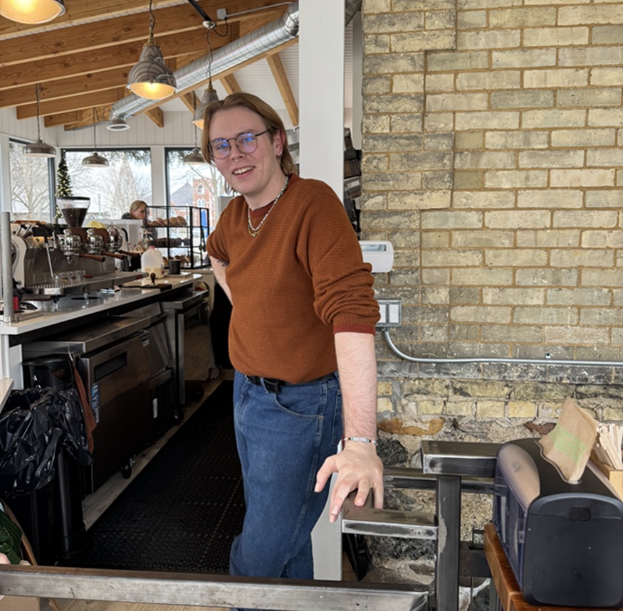 Eli at the Porch Coffee Shop Lake Geneva