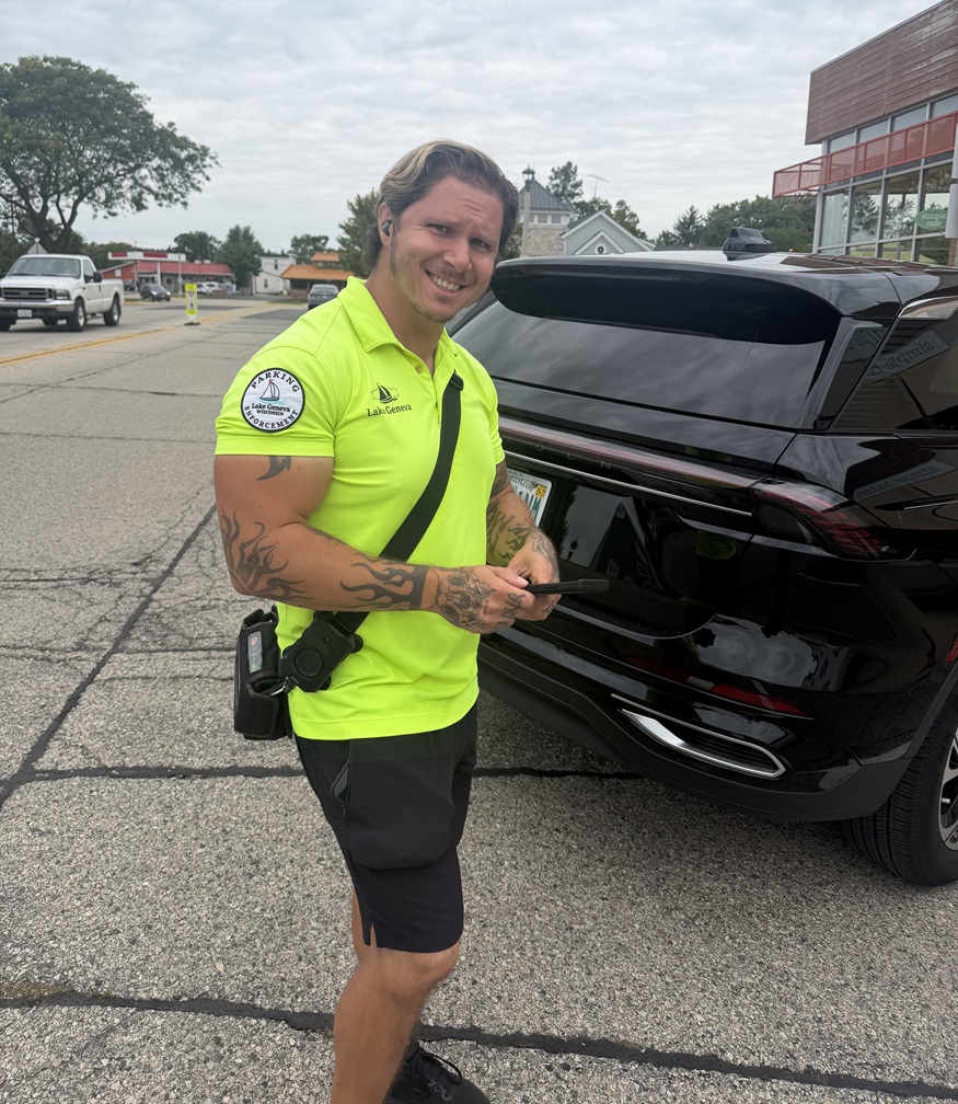 Aaron, parking enforcement, Lake Geneva