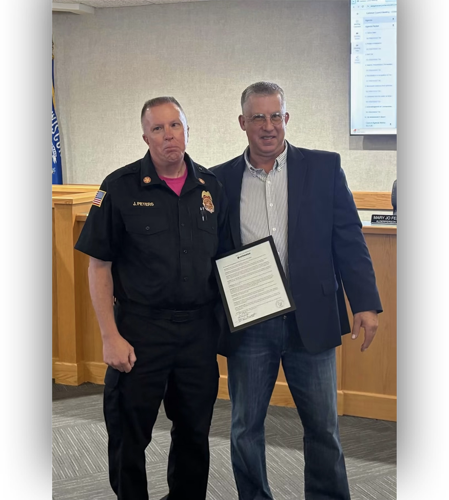 Chief Peter & Mayor Krause Lake Geneva